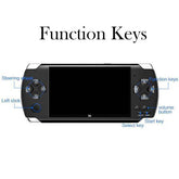Overlord X6 Handheld Game Console psp64 bit 8GB Arcade NES- USB Charging