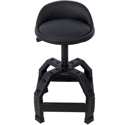 Mechanics Rolling Creeper Seat, Heavy Duty Mechanics Stool,black