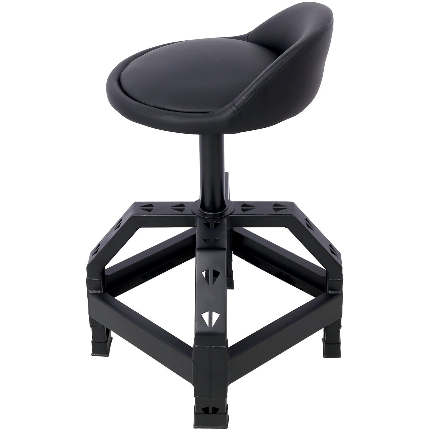 Pneumatic 360 Degree Swivel Stool, Mechanics Rolling Creeper Seat, Heavy Duty Mechanics Stool,black MLNshops