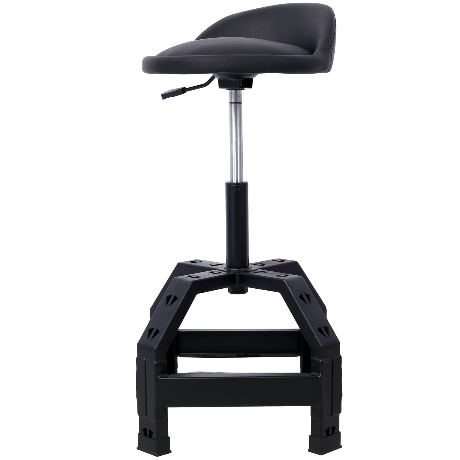 Pneumatic 360 Degree Swivel Stool, Mechanics Rolling Creeper Seat, Heavy Duty Mechanics Stool,black MLNshops