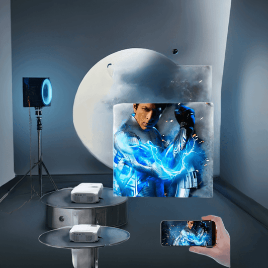 Projector with WiFi and Bluetooth - Native 1080P 5G WiFi 4K projector compatible able Outdoor, Home Theater - MLNshops