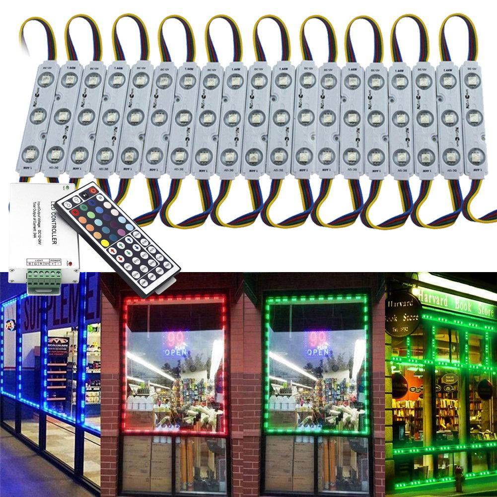 RGB SMD 5050 3 LED Module Light 12V For Sign Letter Channel Lamp Store Window with controller Default Title