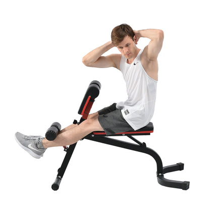 Roman Chair with Adjustable Height,Multi-function Bench, Back Extension Bench, Ab Chair for Whole-Body Training MLNshops