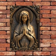 Religious wall art of Virgin Mary in home decor