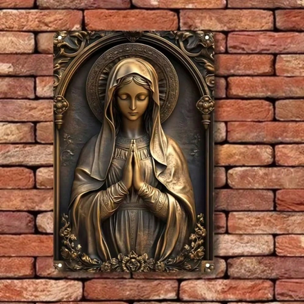 Religious wall art of Virgin Mary in home decor