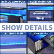 TV Stand for 65 Inch TV LED Gaming Entertainment Center