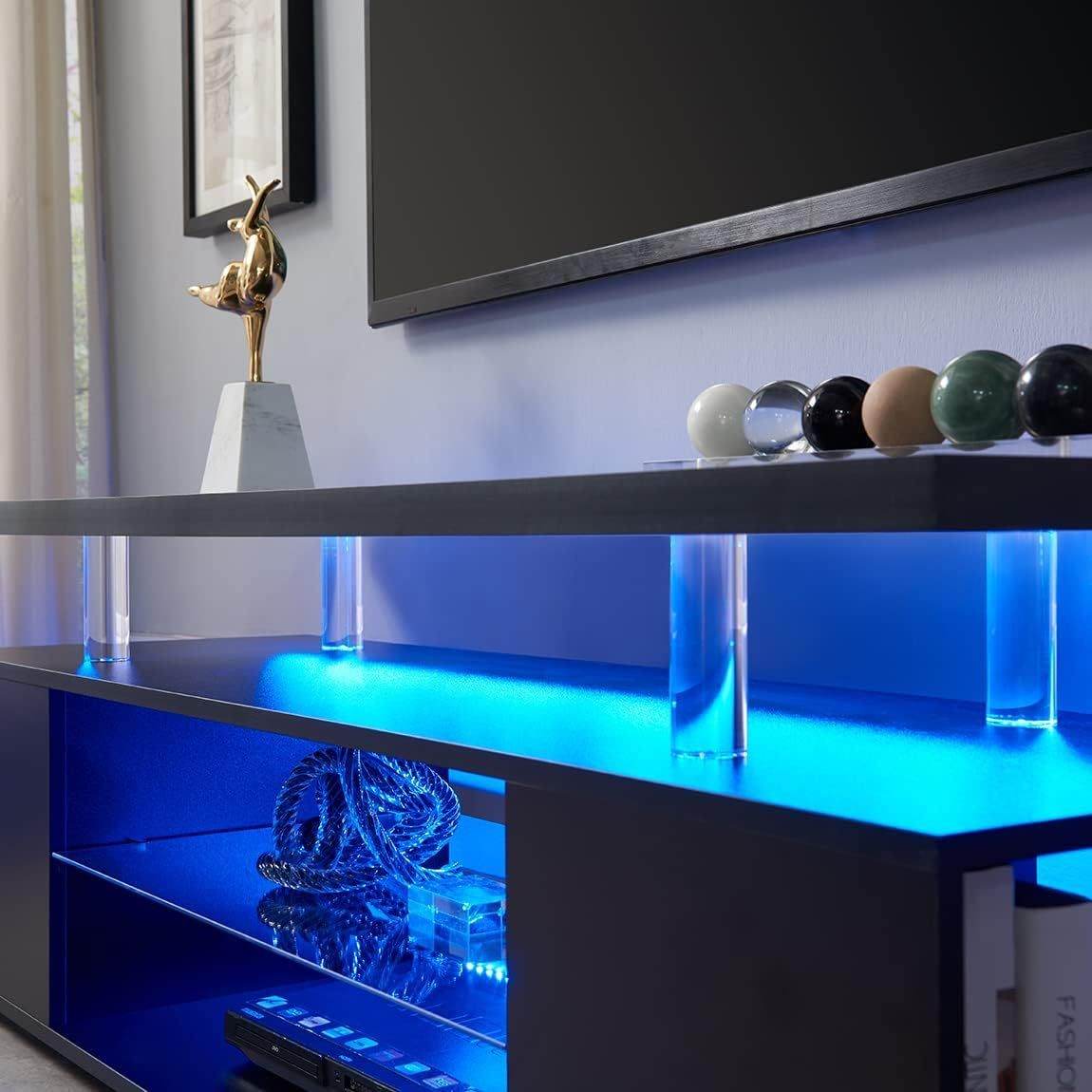 TV Stand for 65 Inch TV LED Gaming Entertainment Center