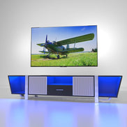 Modern TV Stand with LED & Remote Control Entertainment Bar