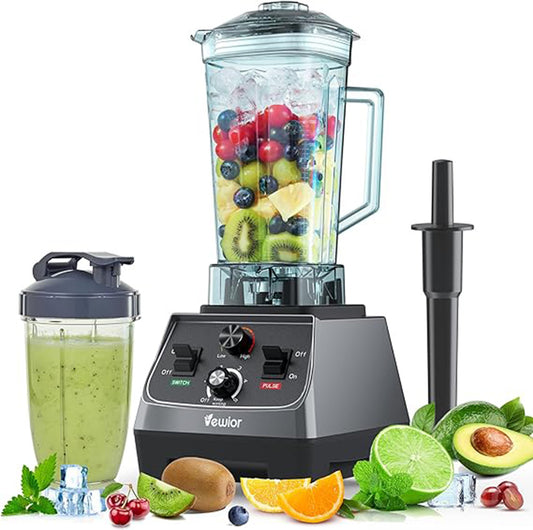 VEWIOR 2200W Blenders for Kitchen, Professional Blender with 68oz Tritan Container & 27oz To-Go Cup, Countertop Blender for Shakes and Smoothies
