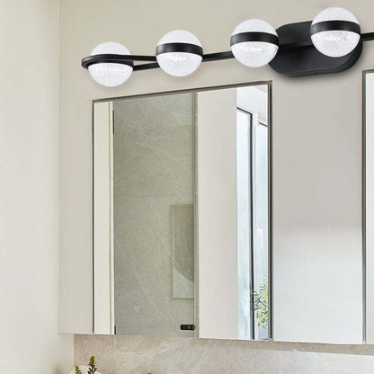 Vanity Lights With 6 LED Bulbs For Bathroom Lighting(Black) MLNshops