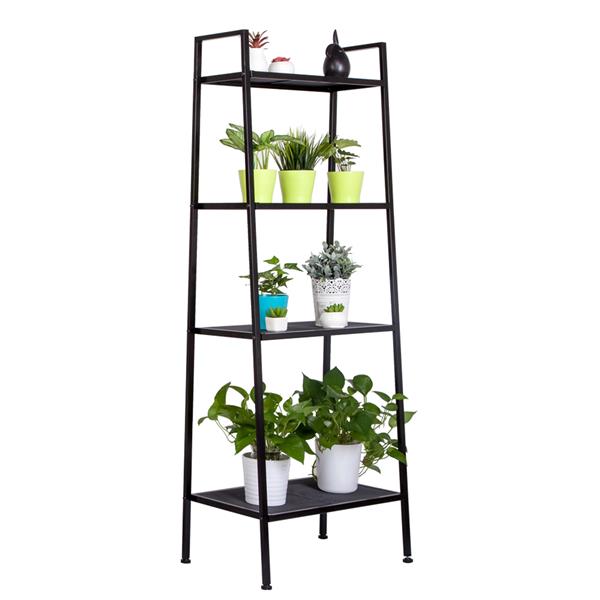 Widen 4 Tiers Bookshelf Black - MLNshops