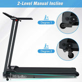 Treadmill with 2-Level Manual Incline