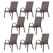 8 Piece Outdoor Camping Chairs Set for Garden and Patio