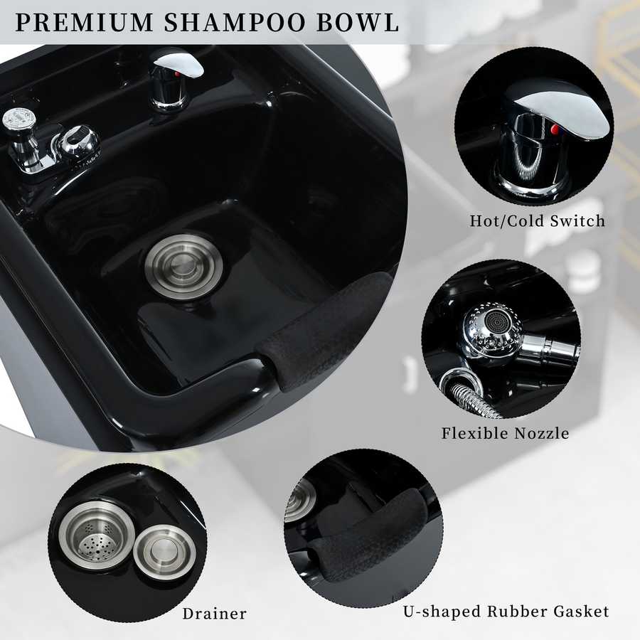 Salon Shampoo Backwash Station 