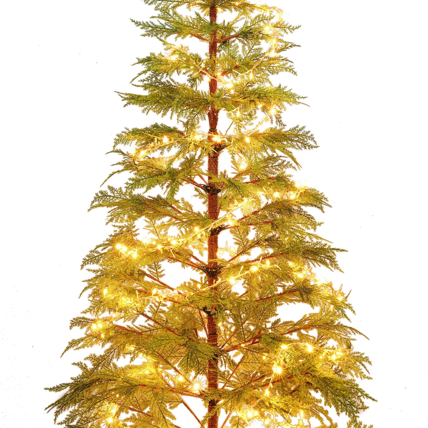 6ft Realistic LED Christmas Tree with Metal Stand - 612 Tips