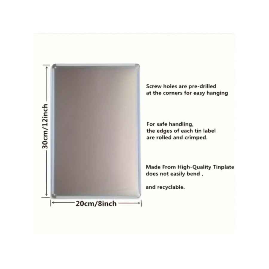 Metal tray with dimensions and features on a white background