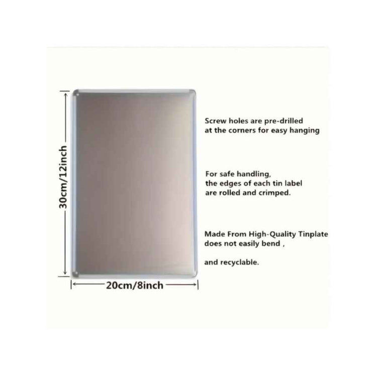 Metal tray with dimensions and features on a white background