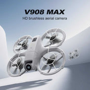 White drone with 'V908 MAX' text on a light blue background