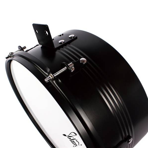 Percussion 13" & 14" Timbales Drum Set with Stand and Cowbell Black