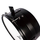Percussion 13" & 14" Timbales Drum Set with Stand and Cowbell Black