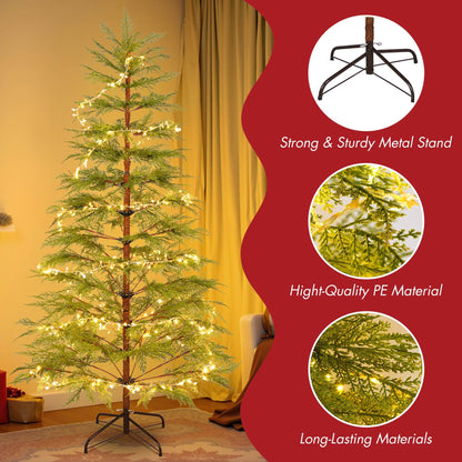 6ft Realistic LED Christmas Tree with Metal Stand - 612 Tips