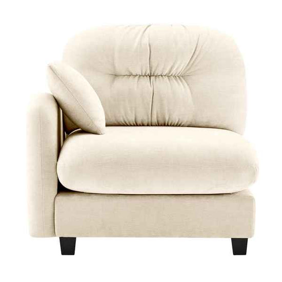 Modular Sectional Sofa in Beige with Pillow