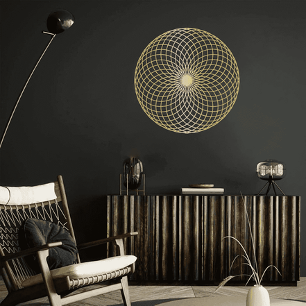 Geometric Wall Art Decor in Bedroom