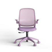 Purple office chair on a white background
