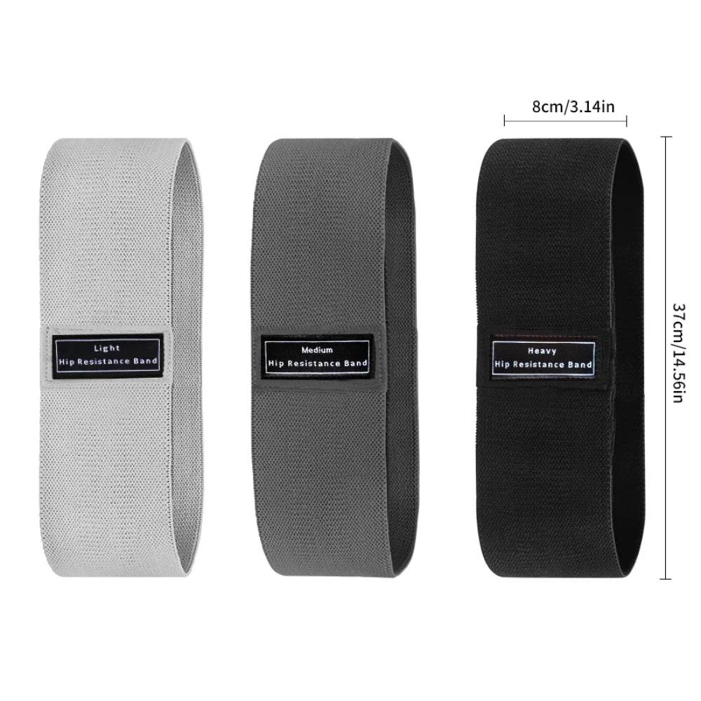 MLNshops hip booty bands for women workout - Non-Slip 3pc