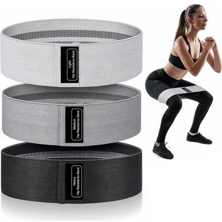 MLNshops hip booty bands for women workout - Non-Slip 3pc