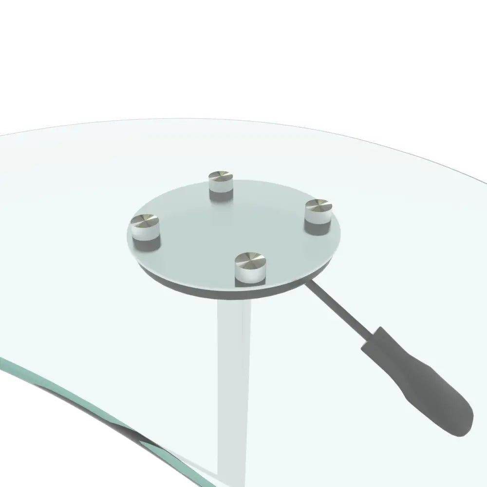 MLNshops Adjustable Glass Table with Wheels for Home Office - MLNshops
