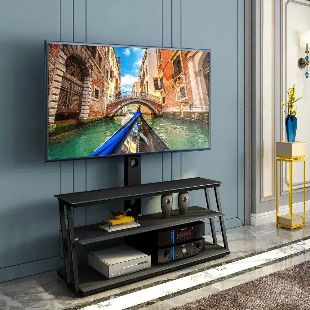 MLNshops Adjustable Glass TV Stand for Modern Living Rooms - MLNshops