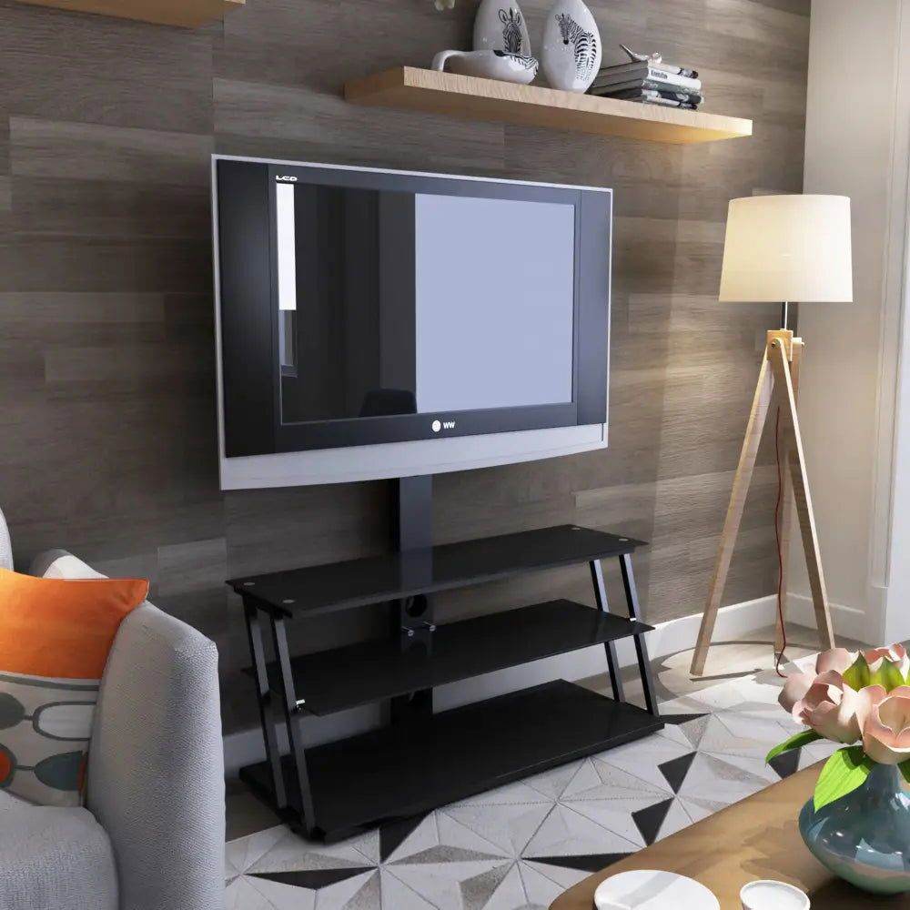 MLNshops Adjustable Glass TV Stand for Modern Living Rooms - MLNshops