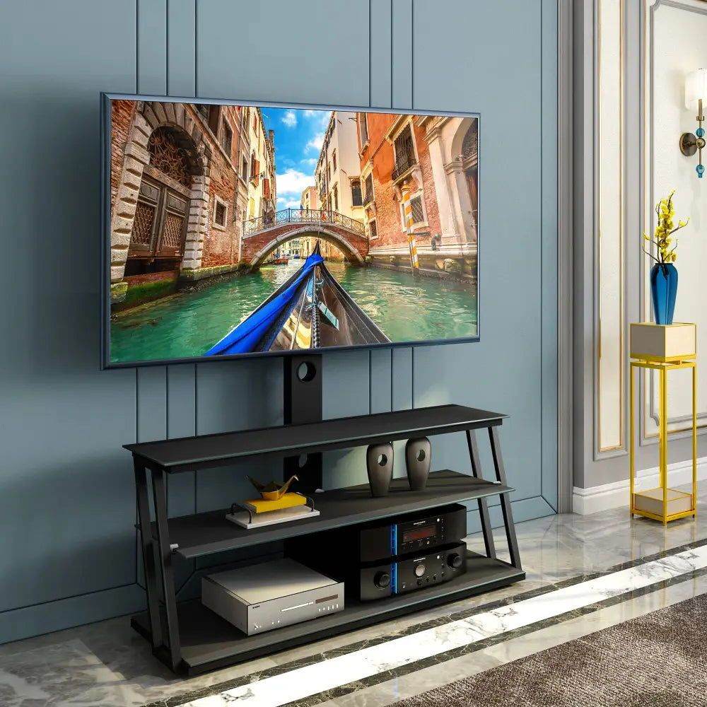 MLNshops Adjustable Glass TV Stand for Modern Living Rooms - MLNshops
