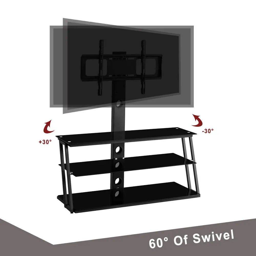 MLNshops Adjustable Glass TV Stand for Modern Living Rooms - MLNshops