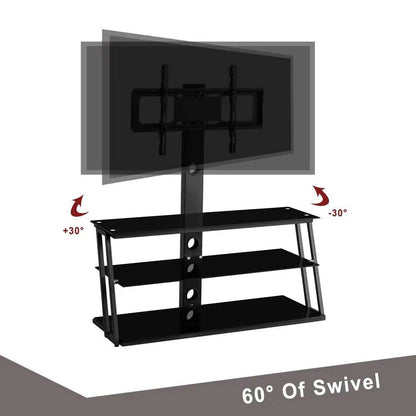 MLNshops Adjustable Glass TV Stand for Modern Living Rooms - MLNshops