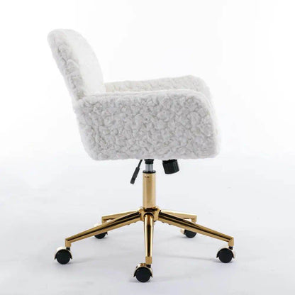 MLNshops Adjustable Home Office Chair in White
