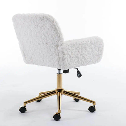 MLNshops Adjustable Home Office Chair in White
