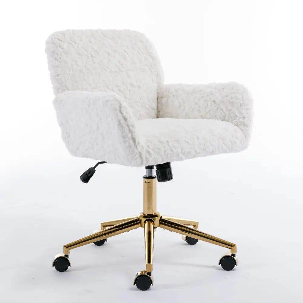 MLNshops Adjustable Home Office Chair in White