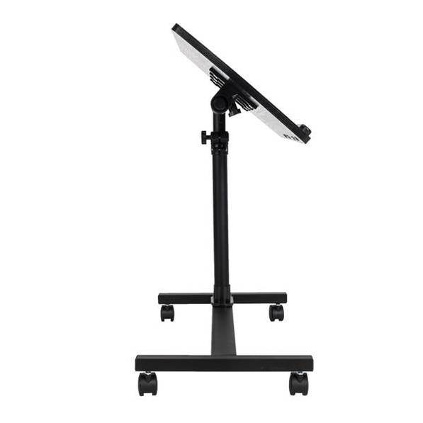 MLNshops Adjustable Rolling Computer Desk - Black Design