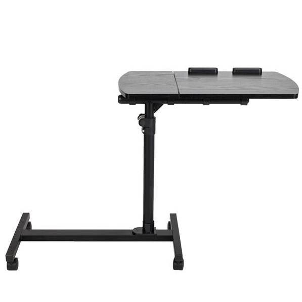 MLNshops Adjustable Rolling Computer Desk - Black Design