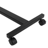 MLNshops Adjustable Rolling Computer Desk - Black Design