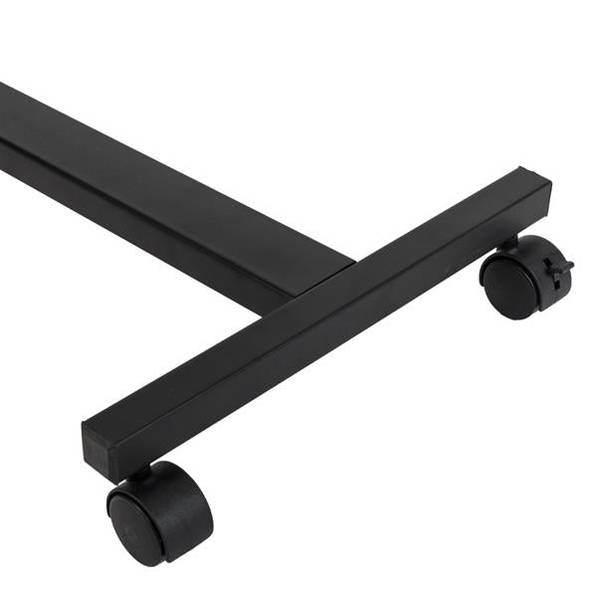 MLNshops Adjustable Rolling Computer Desk - Black Design