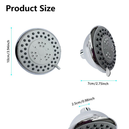 mlnshops Adjustable Swivel Showerhead with Multi-Mode Spray