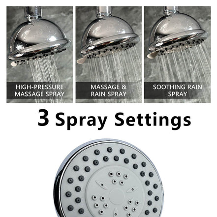 mlnshops Adjustable Swivel Showerhead with Multi-Mode Spray