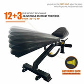 MLNshops Adjustable Weight Bench for Home Fitness
