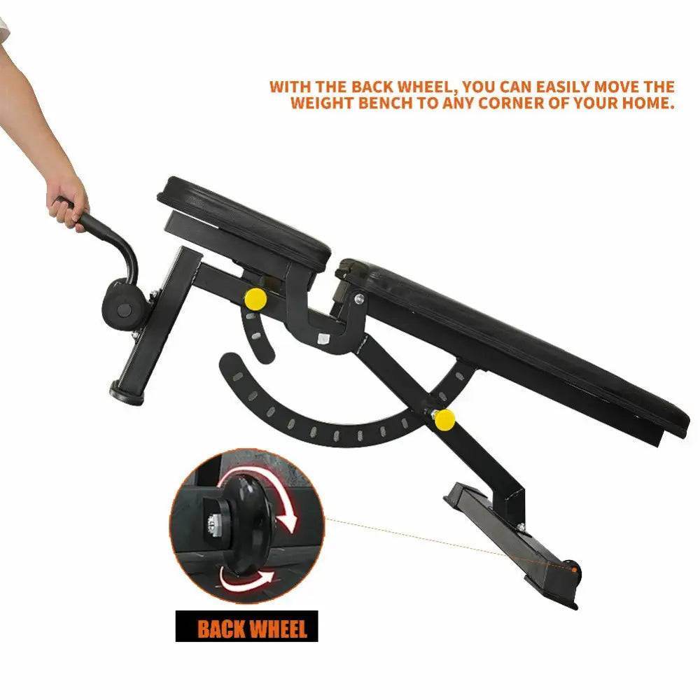 MLNshops Adjustable Weight Bench for Home Fitness