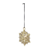 Single snowflake hanging ornament with hanging loop