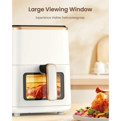 Air Fryer, VEWIOR 5.3Qt Air fryer with Viewing Window, 7 Custom Presets Large Air Fryer Oven with Smart Digital Touchscreen MLNshops]