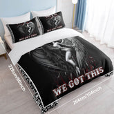 MLNSHOPS Angel Print Duvet Cover Queen Set